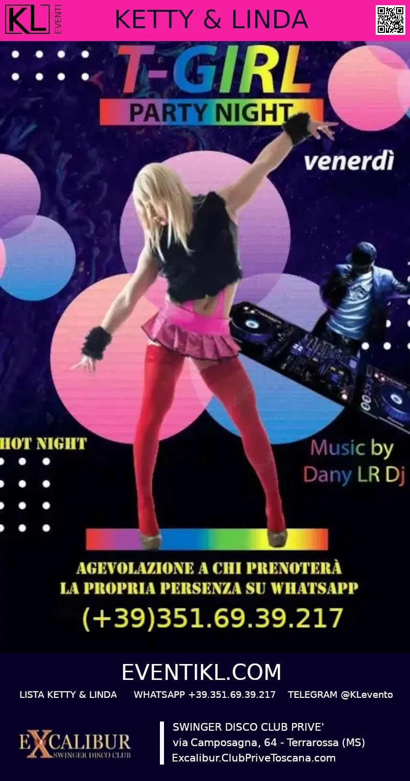 Swinger club prive evento T-Girl Night