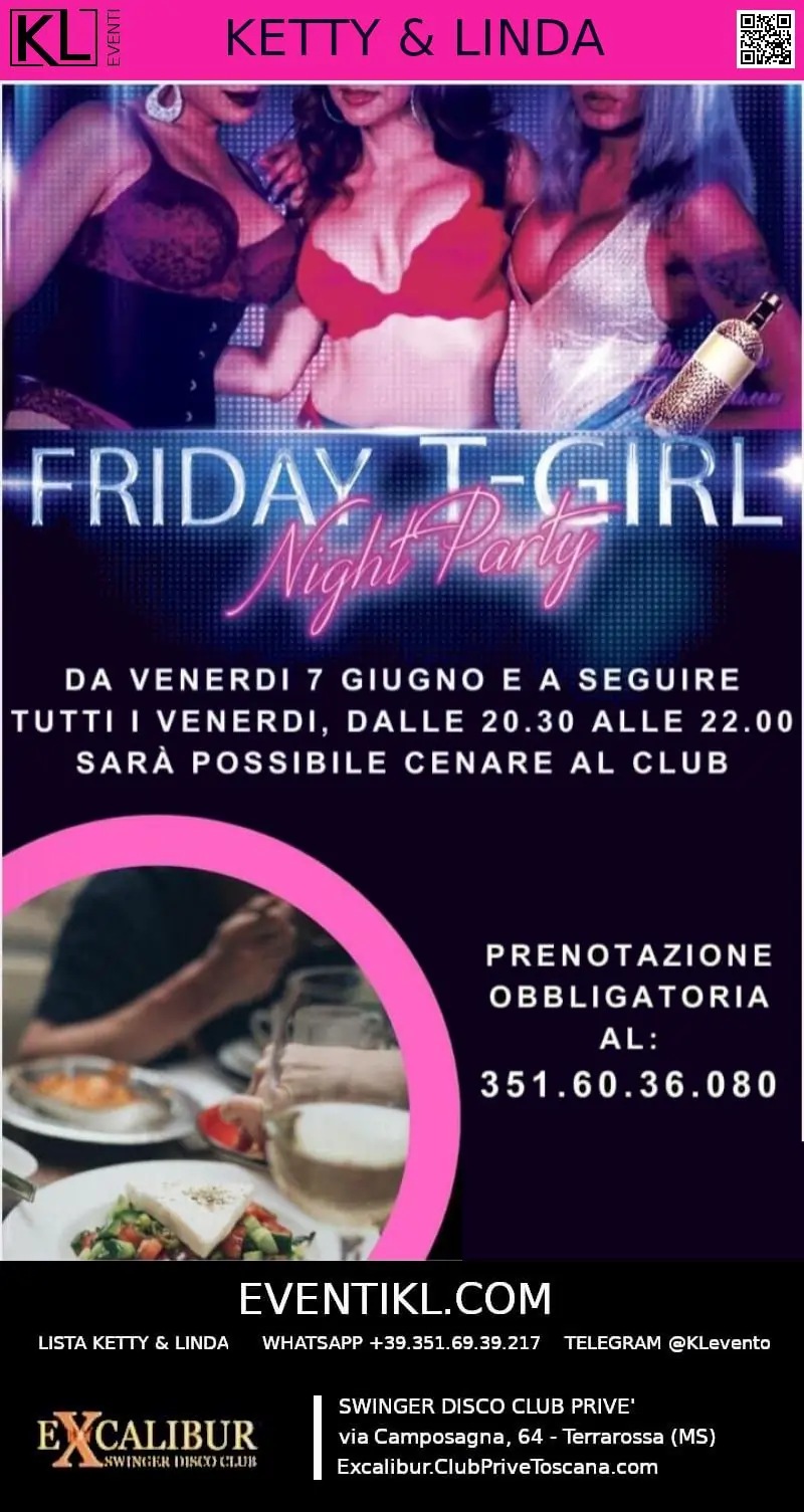 Swinger club prive evento FRIDAY T-GIRL